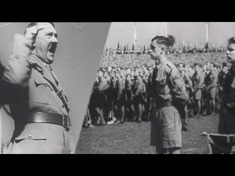 Hitler Speeches - Youth Address - Stock Footage