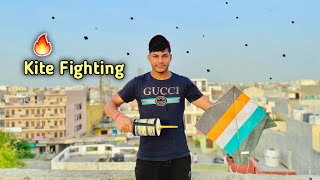 kite Fighting with Tricolour🇮🇳 Kite | Kite Cutting | Kites