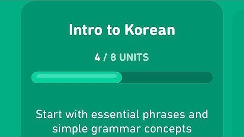*Let’s learn Korean with Duolingo