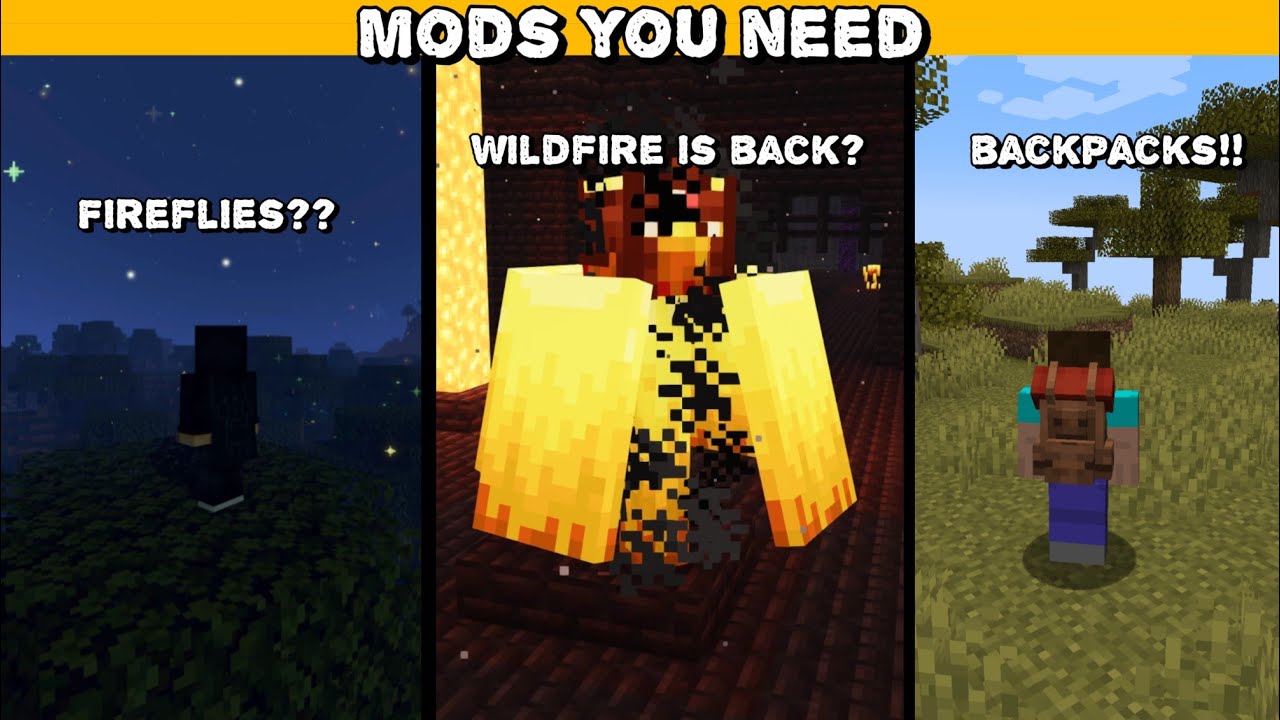 10+ MINECRAFT MODS you NEED to play! - YouTube