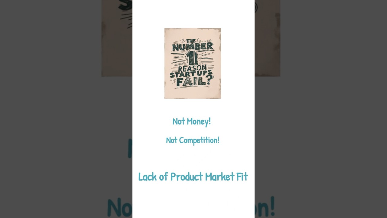 Why Startups Fail: The #1 Reason Explained in 60 Seconds  