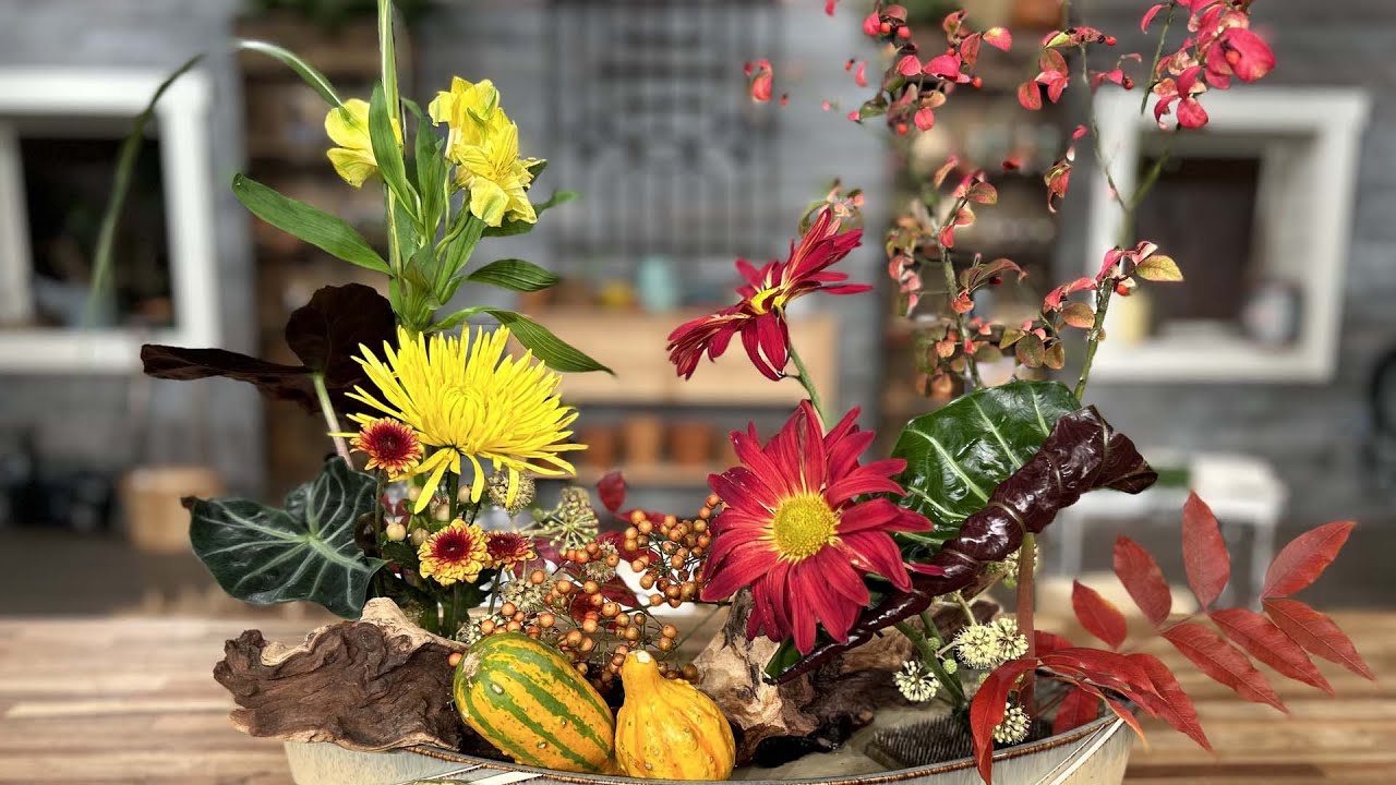 Осенняя композиция «Икебана»