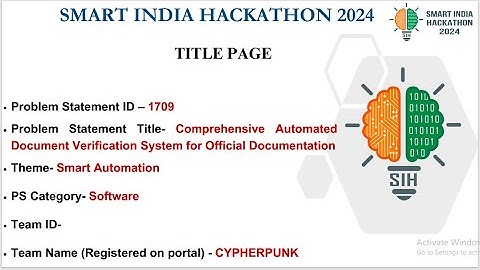 Comprehensive Automated Document Verification System for Official Documentation | Team CYPHERPUNK
