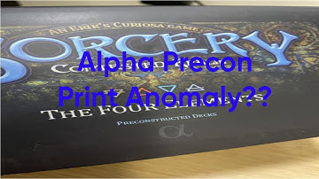 Sorcery TCG - Alpha Precon Print Anomaly??