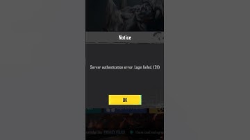 server authentication error.login failed. (211) bgmi | server authentication error login failed bgmi