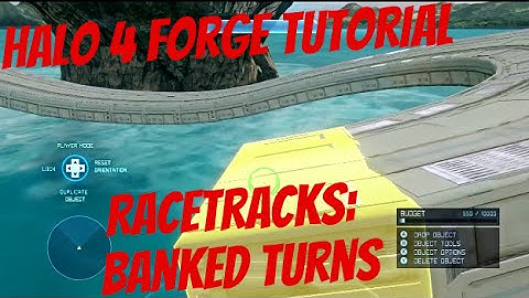 Halo 4 Forge Tutorials - Racetracks: How To Make Banked Turns (Ep. 2)