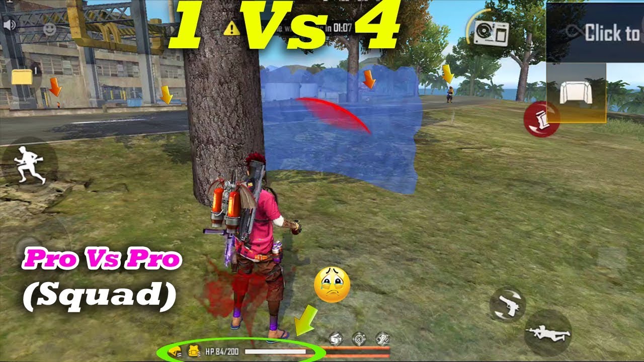 1 Vs 4 Pro Vs Pro Free Fire Attacking Squad Ranked Gameplay Tamil Ranked Match Tips Amp Tricks Tamil