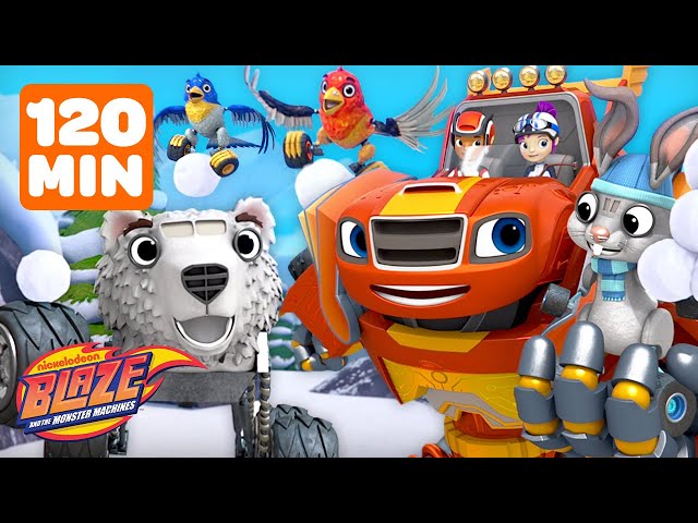 120 MINUTES of Blaze's BEST Animal Transformations & Rescues! w/ AJ | Blaze and the Monster Machines class=