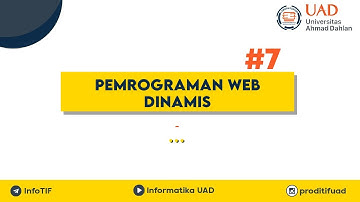 Pemrograman Web Dinamis Pertemuan 7