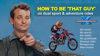 How to be 'that guy' on adventure rides!Cross Training Adventure