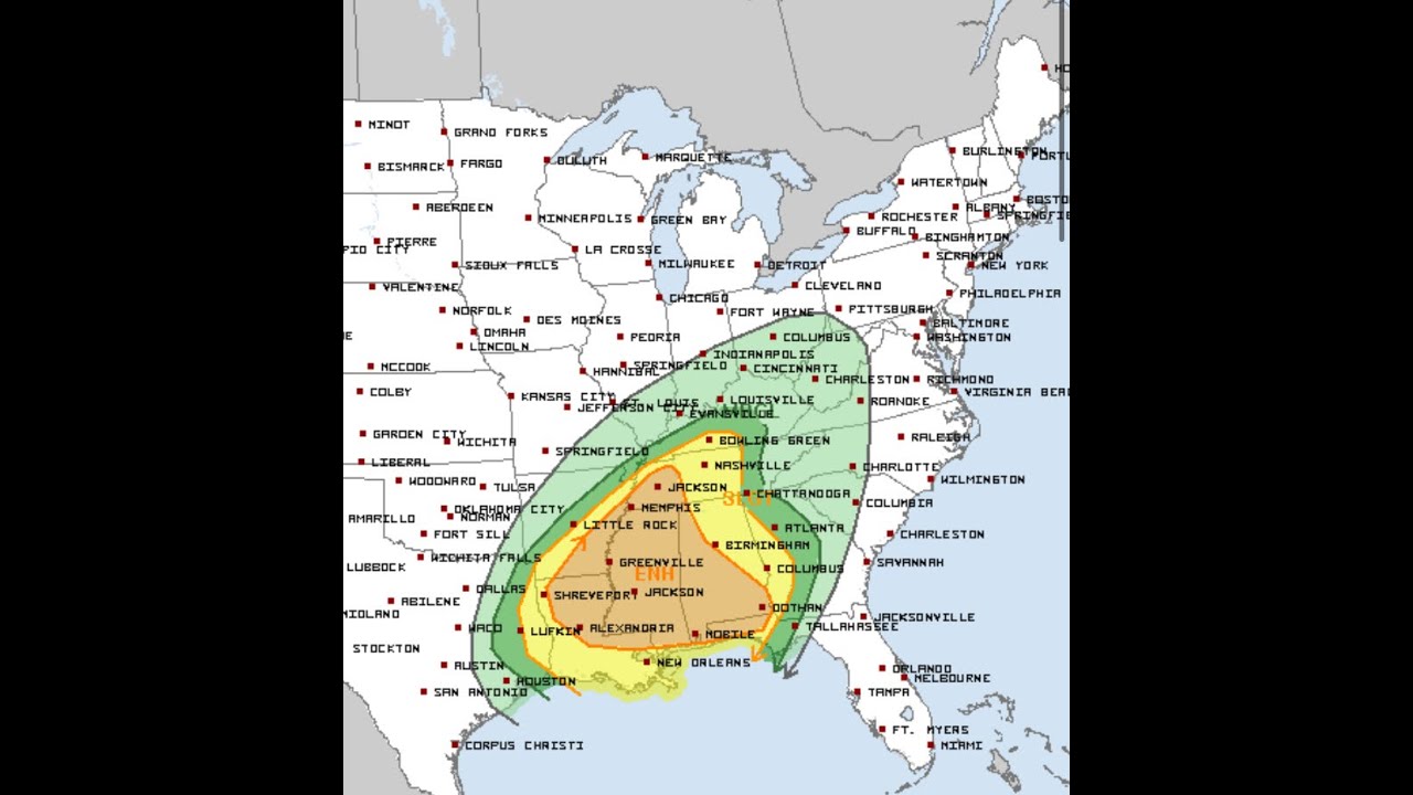 🔴LIVE - STRONG TORNADOES IN THE DEEP SOUTH POSSIBLE AGAIN! - YouTube