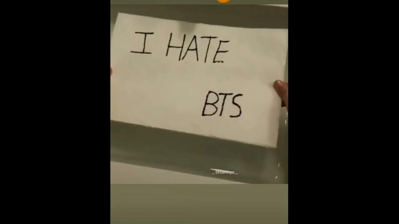 I hate bts hater😡😡