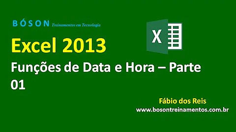 São funções de data e hora no Excel?