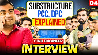 How to Answer Civil Engineer Interview Questions | Substructure, PCC & DPC Explained