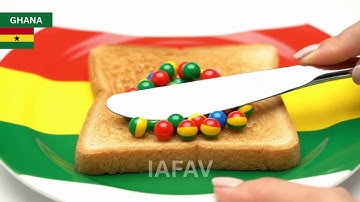 🌍 ASMR Toast Spreading REST – 31 Different Flags Balls Edition
