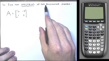 Use the Characteristic Equation to Find the Set of All Eigenvalues (Spectrum) of a Square Matrix