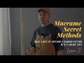 Macrame Secret Methods3 Make a Belt by Applying a diamond pattern with a square knot 평매듭 마름모패턴 벨트만들기