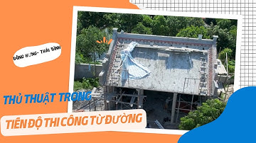 Thủ Thuật Trong Tiến Độ Thi Từ Đường 3 Gian Bê Tông Giả Gỗ Nhanh Hiệu Quả Tại Thái Bình