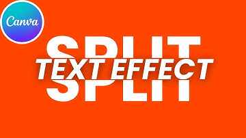 Split Text Animation using Canva | Quick and Easy Tutorial | Canva Tutorials