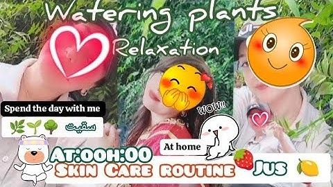 كفاش دوزت نهاريmy Friday♥️ nature ☀️ الراحة نو ستريس  watering plants 🌹