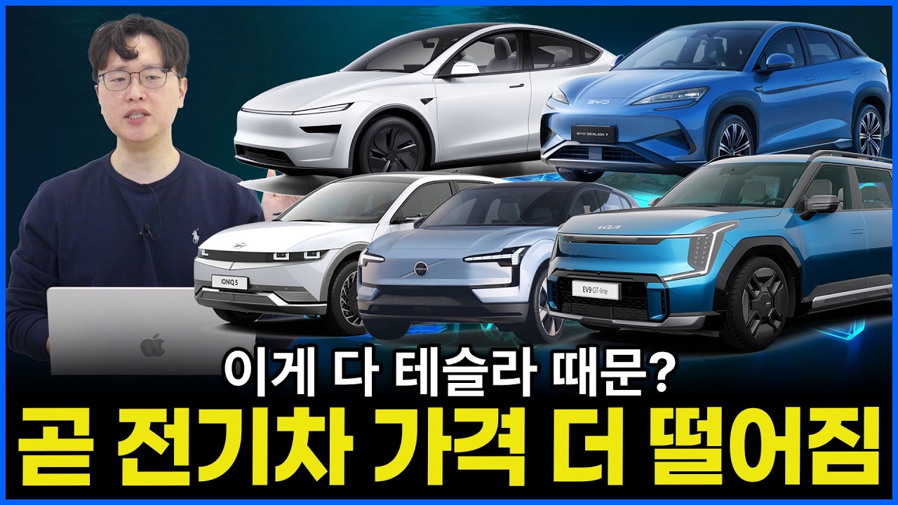 테슬라 기아 비야디 볼보 전기차 가격 내렸다! | 전기차 가격 하락의 원인은?