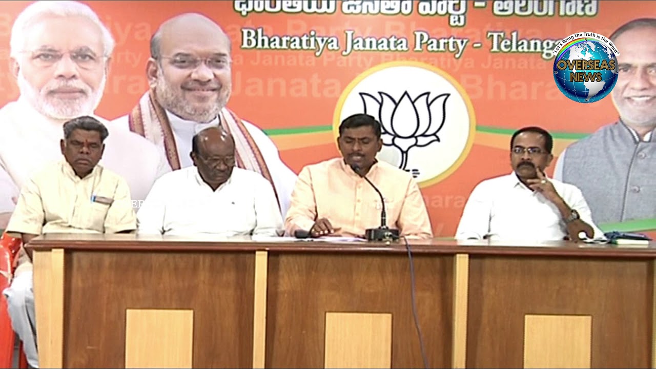 BJP National General Secretary P Muralidhar Rao Address Media at State Office Hyd | Overseas News