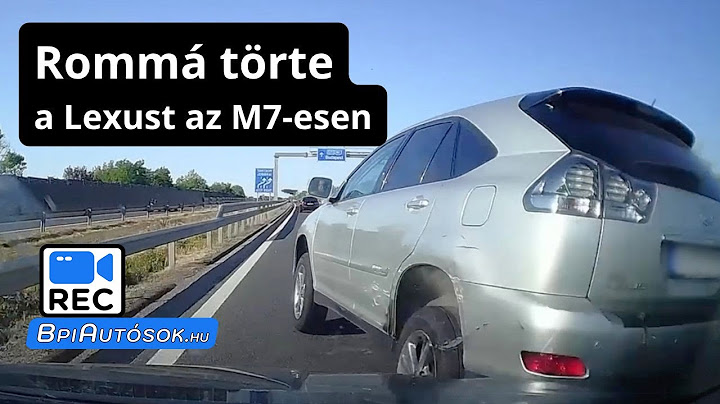 Cikázott, majd rommá törte a Lexust az M7-esen