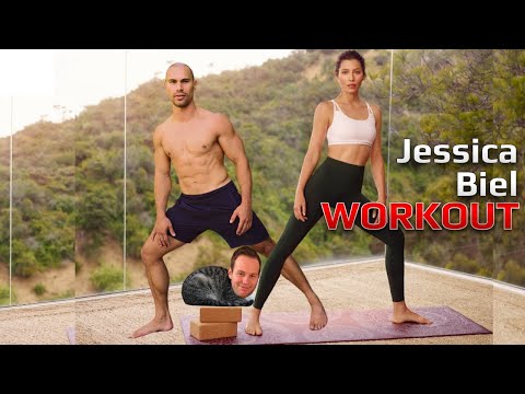 Jessica Biel Yoga Workout - Thursday 8-13-20