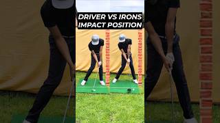 DRIVER VS IRONS IMPACT POSITION