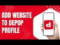 How to Add Your Website to Your Depop Profile
