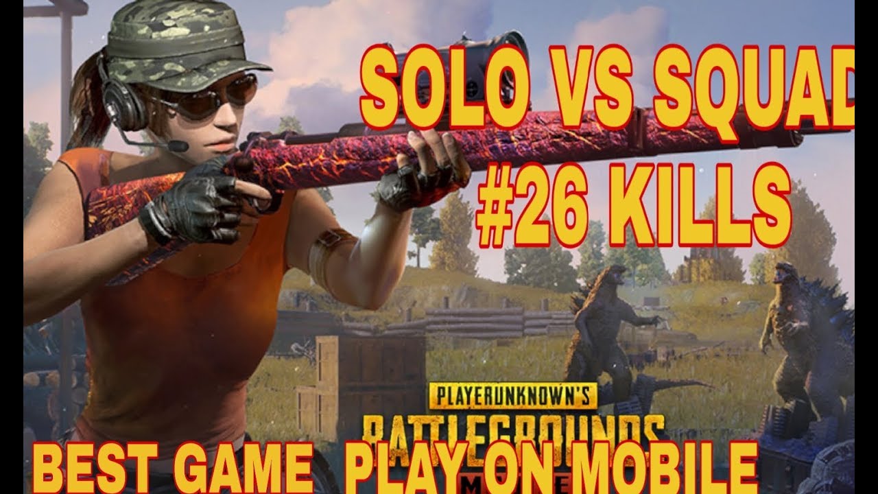 Pubg mobile game play!!solo vs squad 26 kills - YouTube