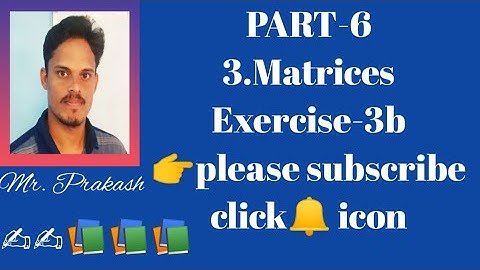 Mathematics||3.matrix||matrix multiplication||intermediate-1A||Ex-3b