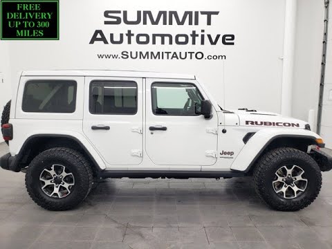 2021 JEEP WRANGLER UNLIMITED RUBICON SKY 1 TOUCH 4 DOOR WHITE 4K WALKAROUND 14339Z SOLD!