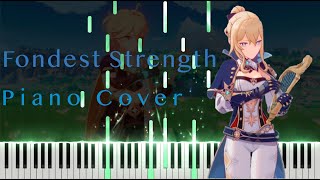 Genshin Impact OST - Fondest Strength [Piano Cover + sheet]