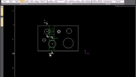 Section View Creation Improvements in DRAFT Environment for IRONCAD