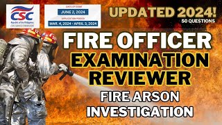 Fire Arson Investigation Review Questions : Fire Officer Exam FOE 2024 🚒🔥