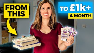 3 EASY WAYS to make £1k+ a month SELLING BOOKS (Without ANY WRITING)