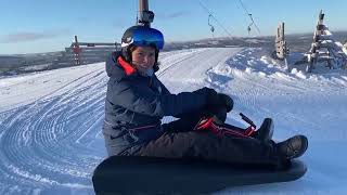 Aking for voksne  Gaute og Cathrine tester Fulufjellet Alpinsenter ved Trysil  Ferieperler