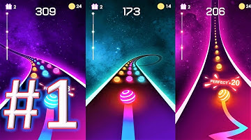 Dancing Road gameplay walkthrough 1 android & ios