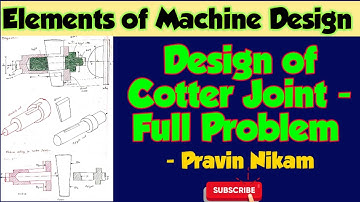 Design of Cotter Joint numerical || Problem on Cotter joint