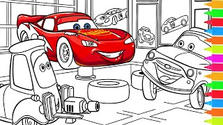 Disney Pixar Cars Lightning Mcqueen, Tuner Cars | Coloring Book Pages screenshot 2