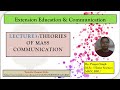 Theories of Mass Communication