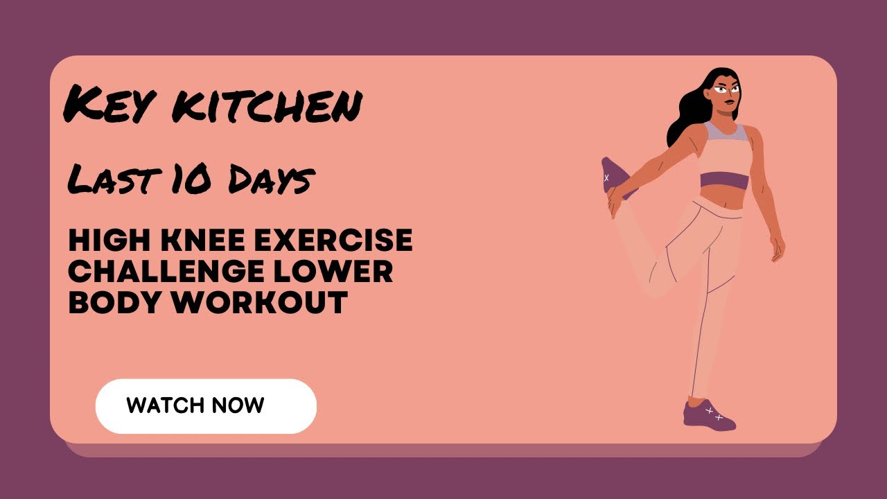 High knee exercise challenge Day 22 : 120 - YouTube