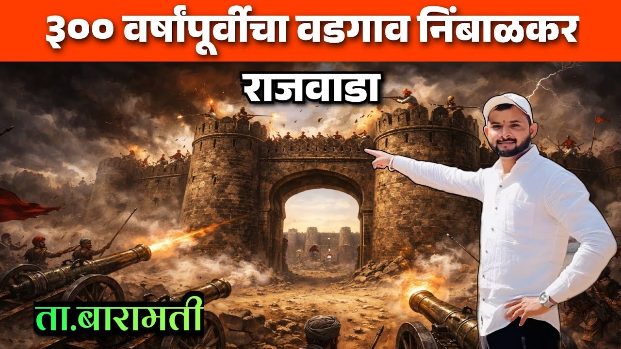 या राजवाड्यातून पानिपतच्या लढाईसाठी ४० हजार सैन्य गेले होते (वडगांव निंबाळकर वाडा) Wadgaon Nimbalkar