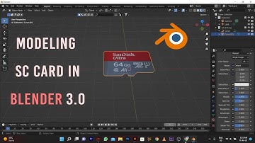 Tutorial | Modeling SD (Memory) Card in 3D Blender | Graph Skill
