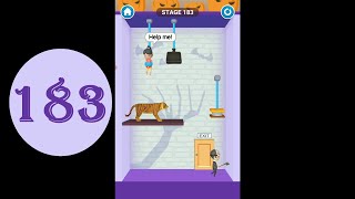 Rescue Cut Level 183 [2021] [HD] rescue cut rope puzzle screenshot 5