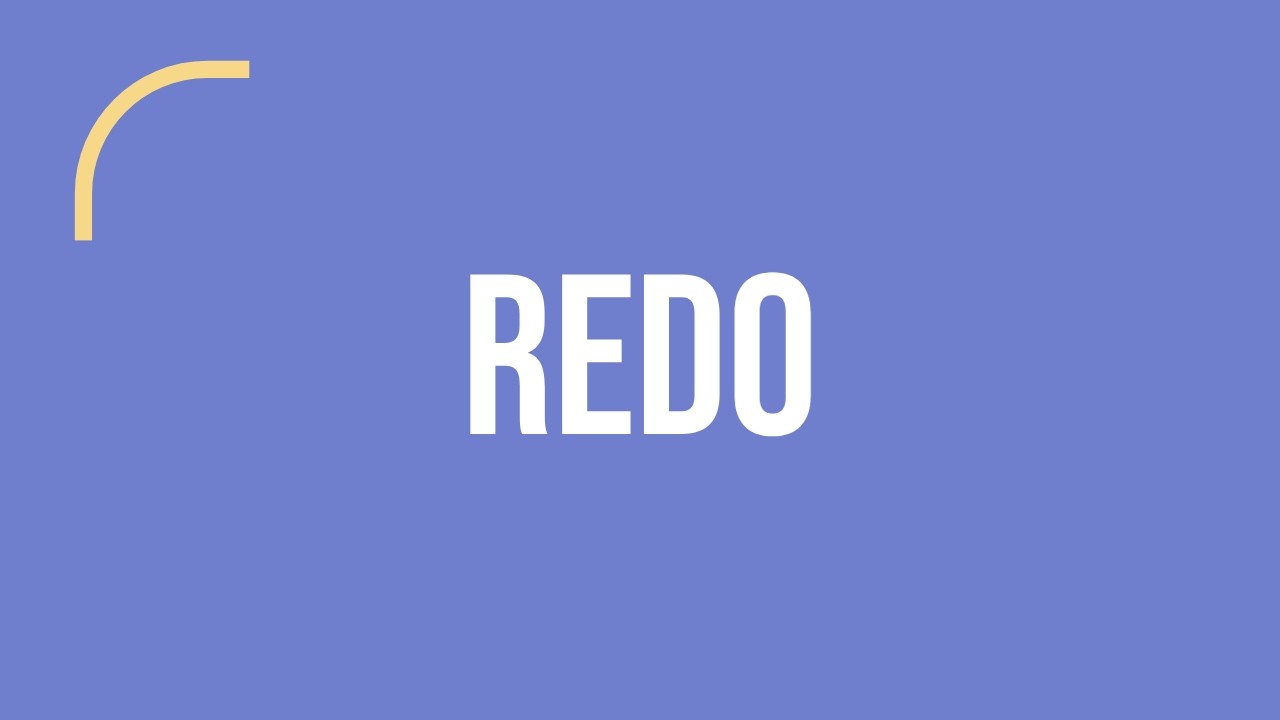 What Is Redo? | Computer Vocabulary (Plain English) - YouTube