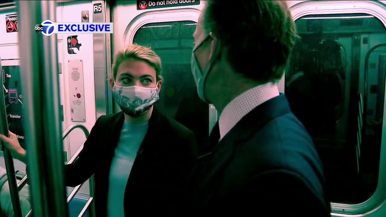 Exclusive: NYC transit authority president rides subway amid spike in violent crime