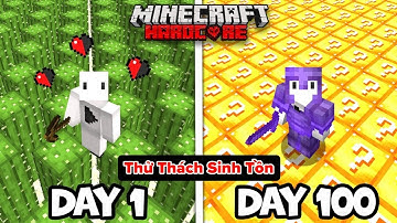 Tôi Cố Gắng Sống Sót 100 Ngày Khi Mặt Đất Thay Đổi Liên Tục Trong Minecraft