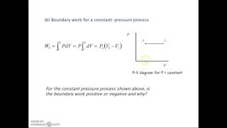 Module 4 Boundary work   V, P & T constant